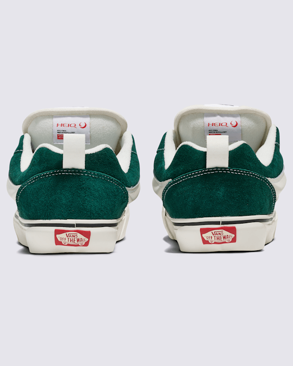 Knu Skool Suede Shoe in Green | Vans