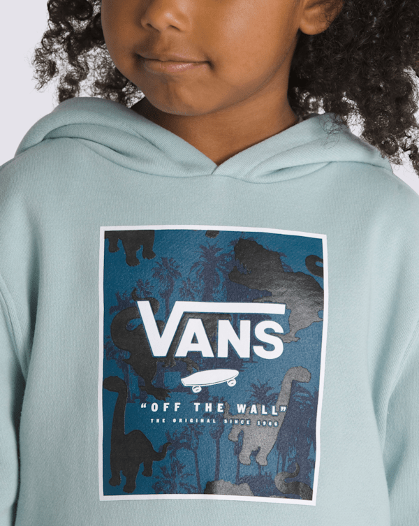 Little Kids Dino Pullover Hoodie in Mist Blue | Vans Little Kids Dino Pullover Hoodie in Mist Blue | Vans