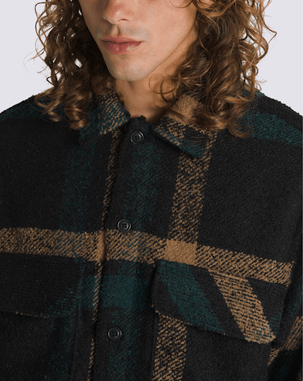 Raywood Shacket in Black | Vans