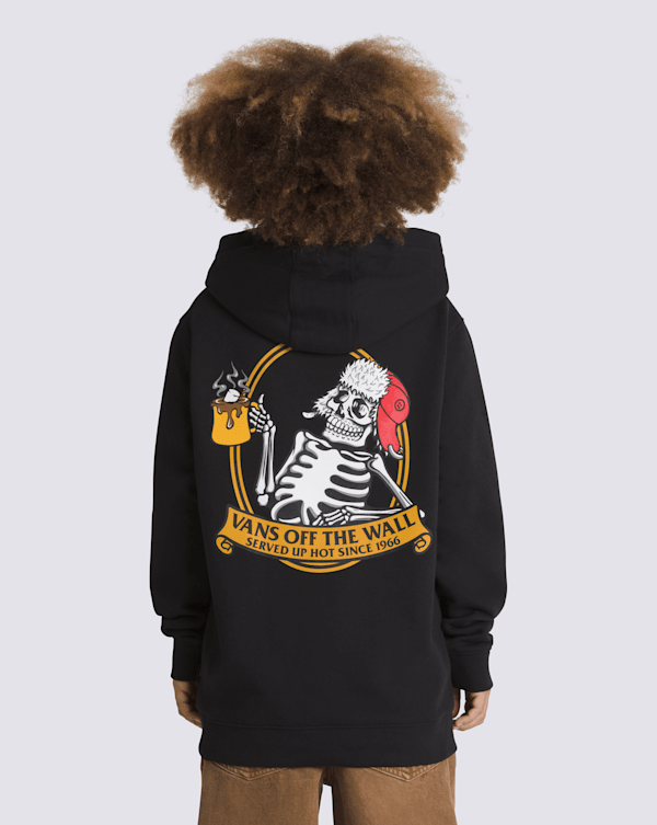 Kids Hot Mug Pullover Hoodie in Black | Vans