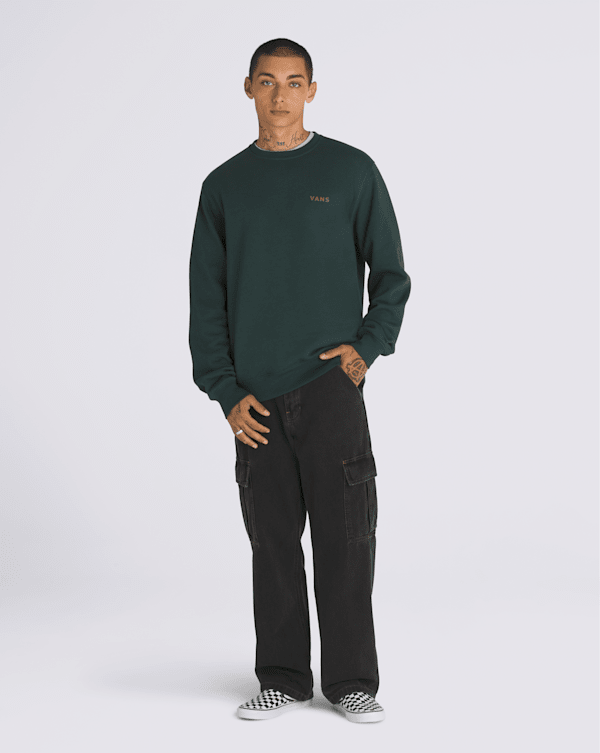 Kickback Frog Crew Sweatshirt in Green Gables | Vans