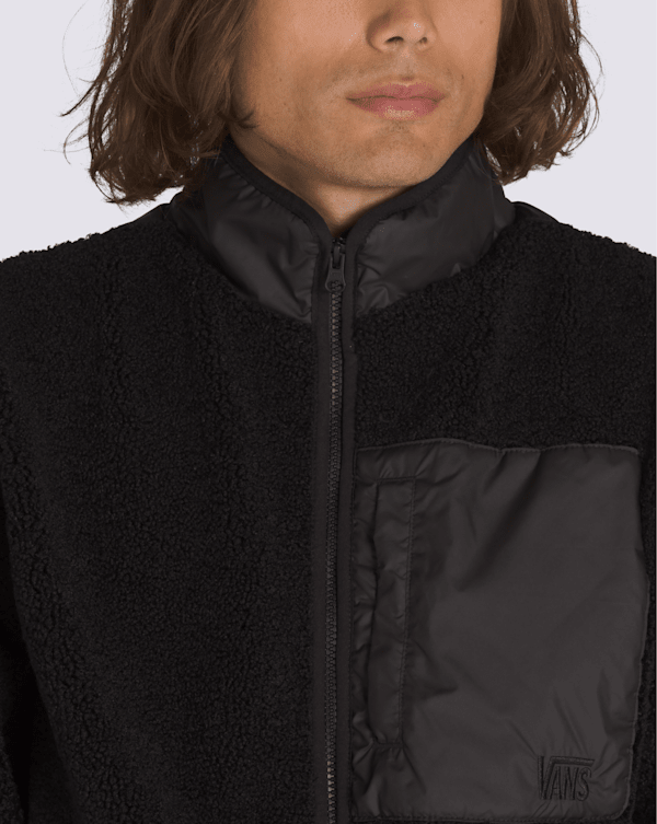Navigate High Pile Jacket in Black | Vans