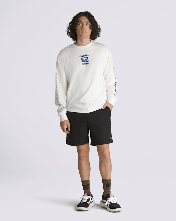 Range Relaxed 18'' Sport Shorts in Black | Vans