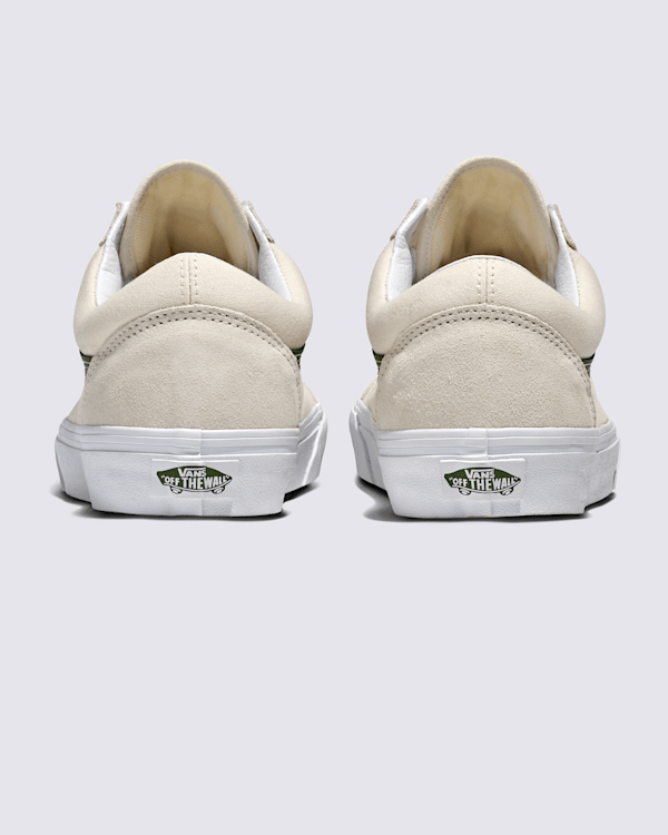 Old Skool Shoe in Marshmallow White / Green | Vans