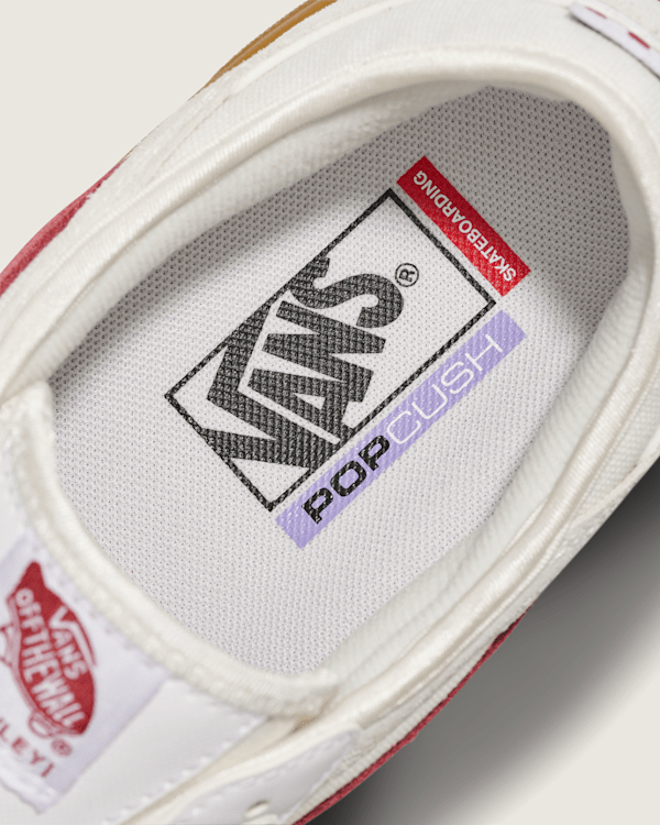 Skate Rowley Shoe in White / Red / Gum | Vans