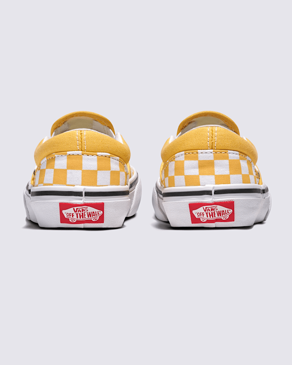 Little Kids Classic Slip-On Checkerboard Shoe in Banana