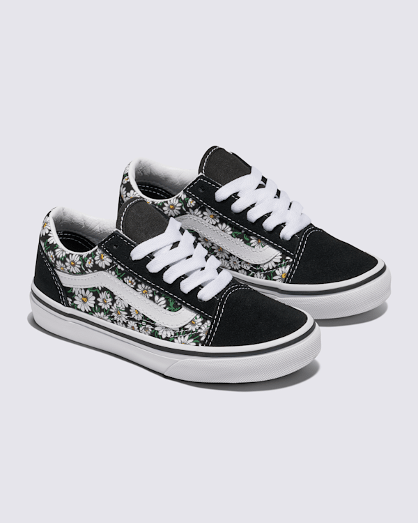 Little Kids Sk8-Hi Reissue Side Zip Daisies Shoe in Blue