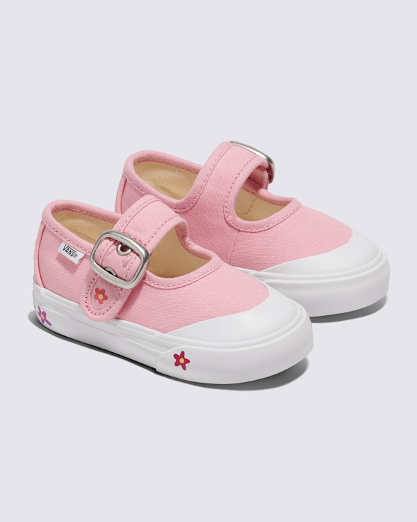 Toddler Mary Jane Flower Shoe in Pink | Vans