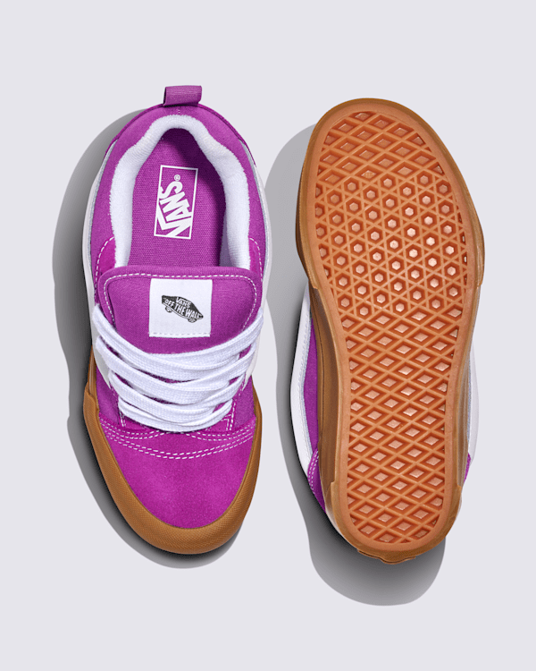 Big Kids Knu Skool Shoe in Willowherb Purple / Gum | Vans