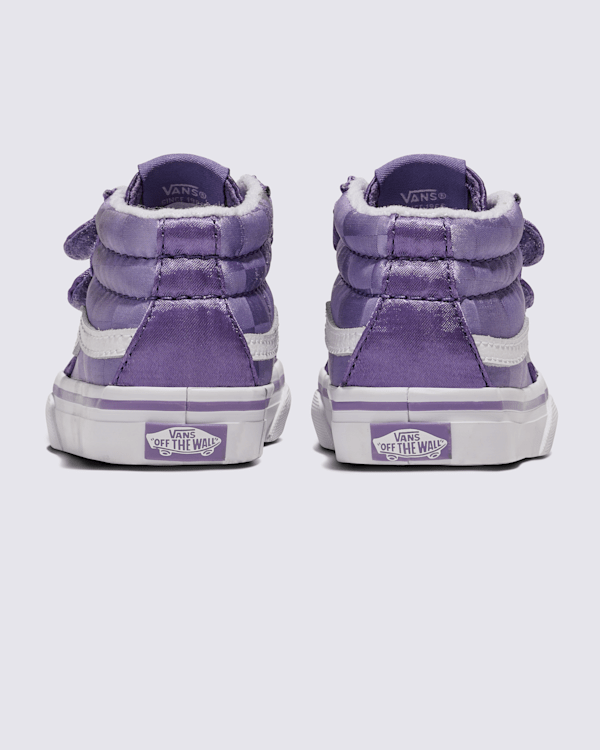 Toddler Sk8-Mid Reissue V Satin Shoe in Purple | Vans Toddler Sk8-Mid Reissue V Satin Shoe in Purple | Vans