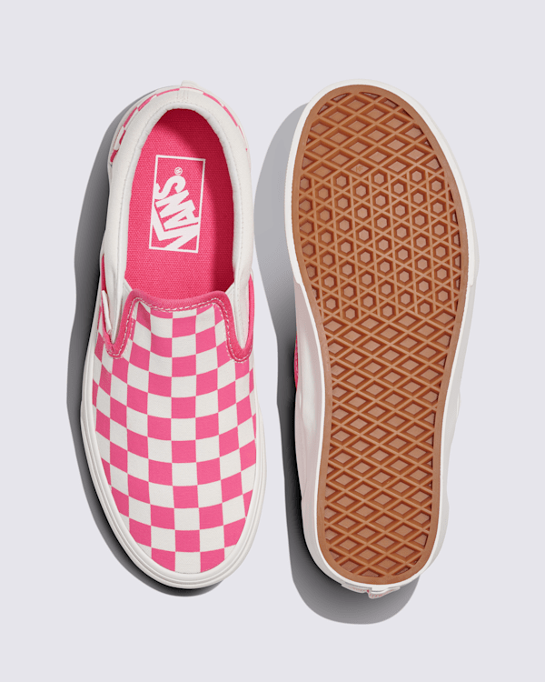 VANS★CLASSIC SLIP ON CHECKERBOARD★チェック柄★PINK Classic Slip-On Checkerboard Shoe in Honeysuckle Pink
