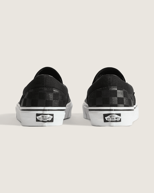 Vans | Classic Checkerboard Slip-On Black/Black Shoe display picture 1