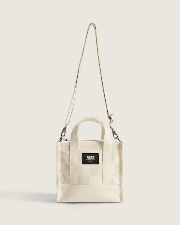 Lil Pergs Checkerboard Tote Bag in Oatmeal Beige Vans