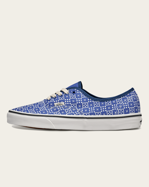 国内配送 VANS AUTHENTIC CHECKER BLUE /WHITE Vans Authentic Womens Sz 7.5 Mens Sz 6 Checkerboard Blue
