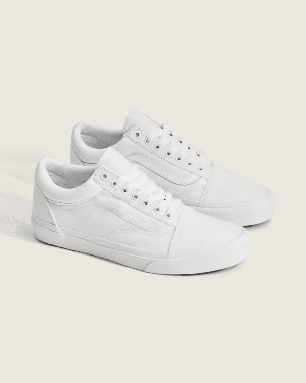 スニーカー ^VANS^ Old School True White VN000D3HW001 Vans Old Skool True White VN000D3HWOO - Athlete's Choice