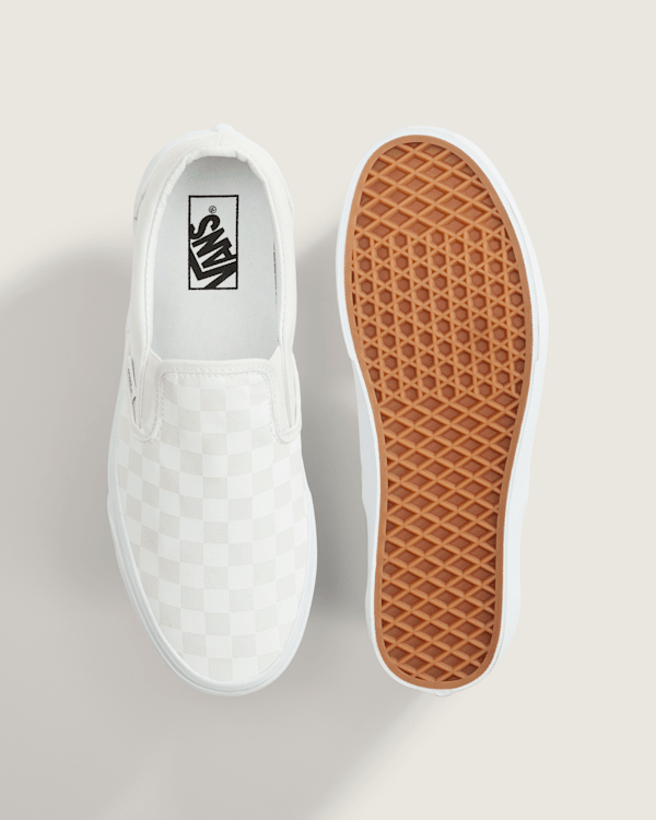 Vans | Classic Checkerboard Slip-On True White/True White Classics