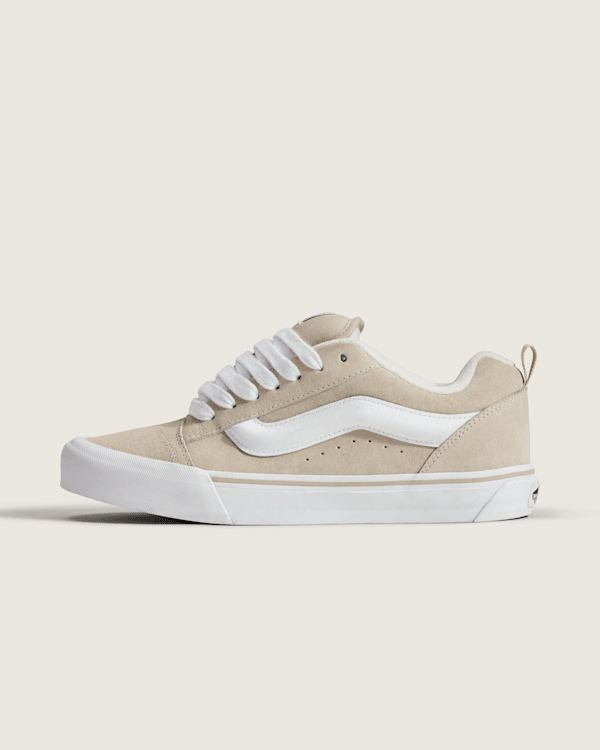 Beige Vans Cream Suede Shop Vans Kids' Checkerboard Foxing Old Skool Unisex  Shoe Beige