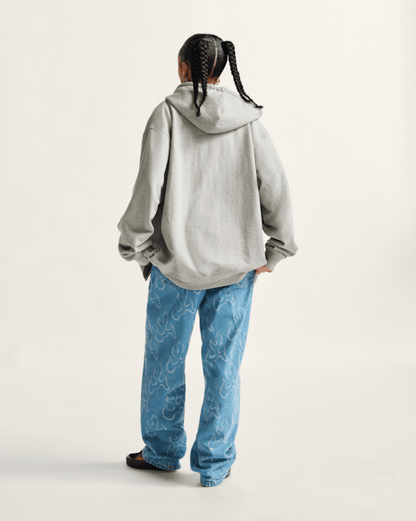 Split Full Zip Hoodie in Heather Grey | Vans