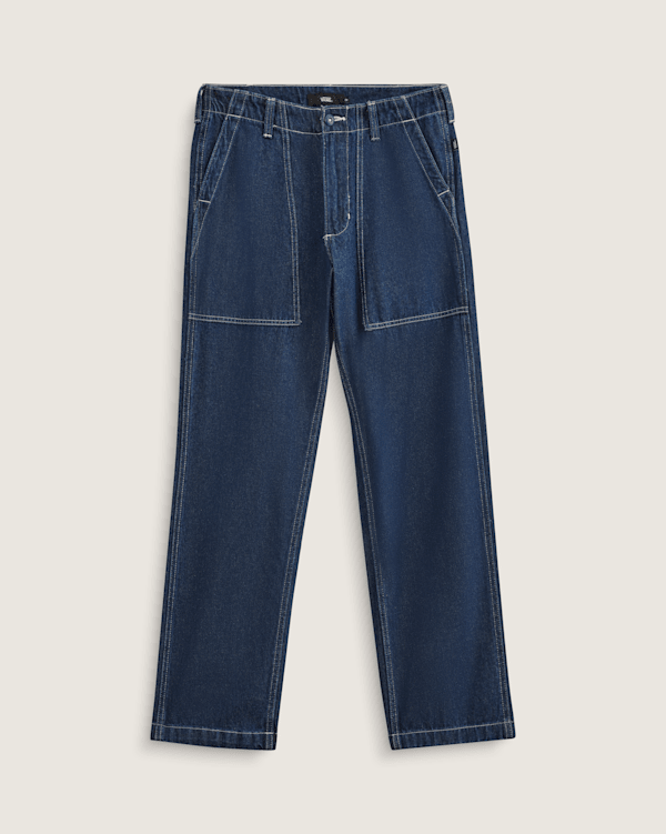 【SALE／55%OFF】 Pants Denim Tapered Loose Fatigue in Vans | Blue Denim Dark パンツ