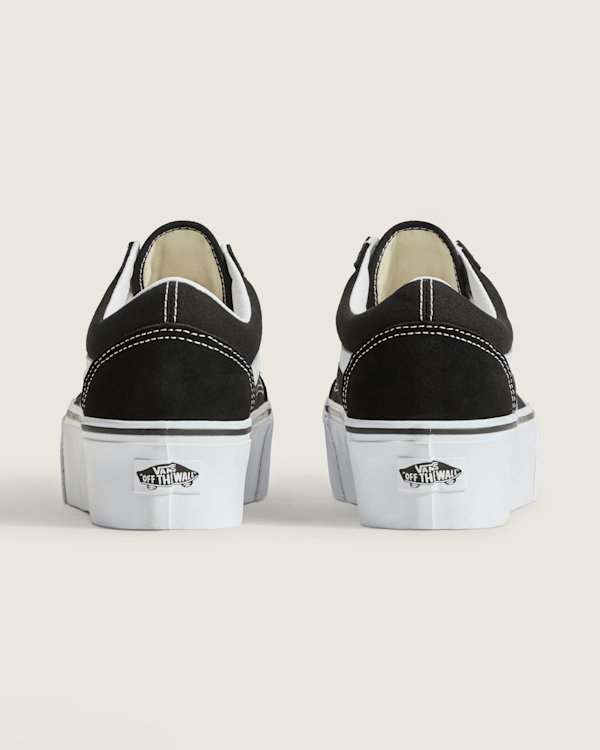 VANS★OLD SKOOL STACKFORM★厚底★兼用★BLACK/TRUE WHITE VANS☆OLD SKOOL STACKFORM☆厚底☆兼用☆BLACK/TRUE WHITE