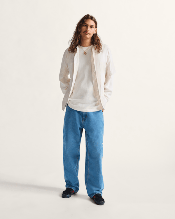 Blue Baggy Denim Pants ovy Ｍ Blue Baggy Denim Pants | OVY