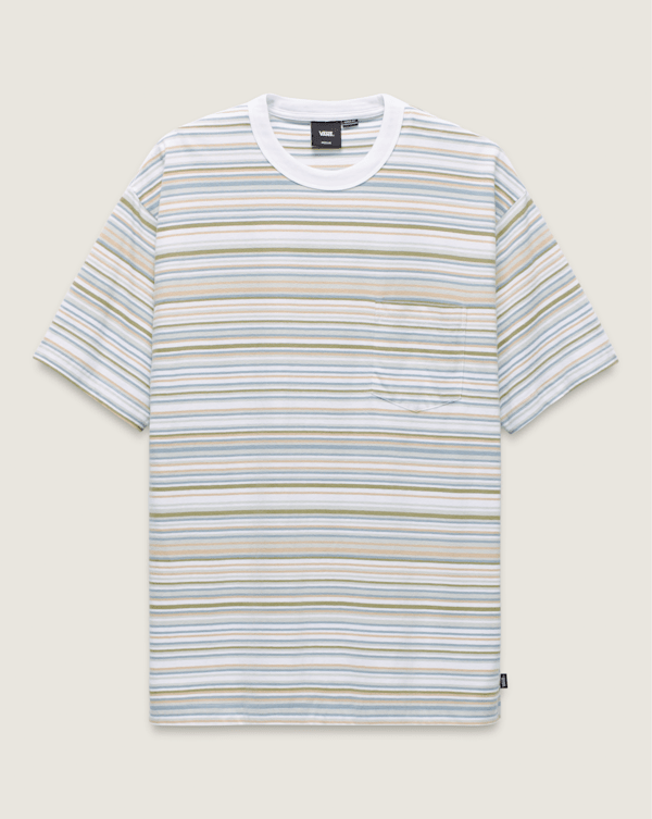 【BAON】[unisex] Nelfn stripe collar over knit LabourUnionJacquard_Color_Stri