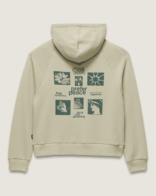 Kids Preference Full Zip Hoodie in Elm Tan Beige | Vans