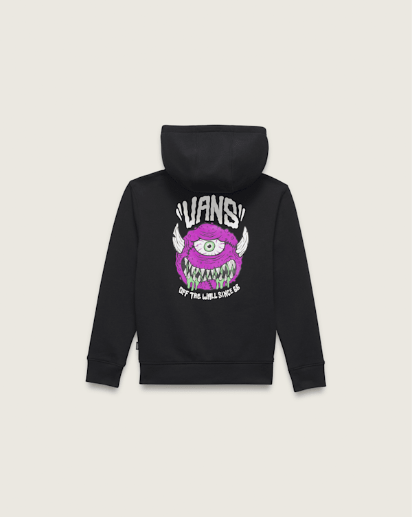 Little Kids Monster Ball Full Zip Hoodie in Black | Vans