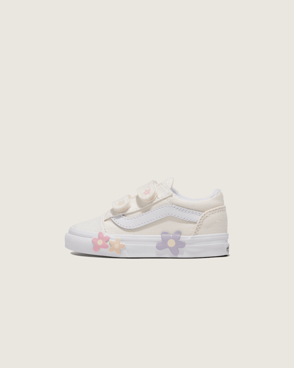 シナモン Toddler Sk8-Hi Side Zip Shoe in Marshmallow White | Vans