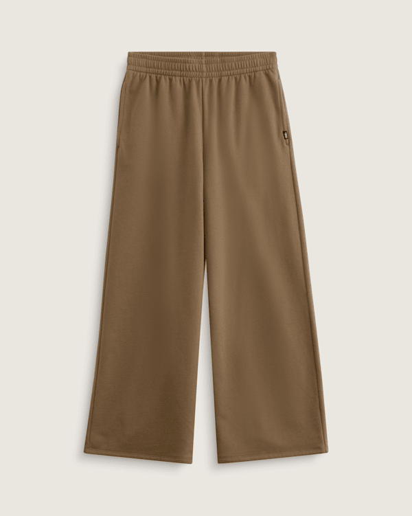 【SATIIIZ】Bryn wrap wide pants Bryn Wide Leg Pants in Bungee Cord Brown | Vans