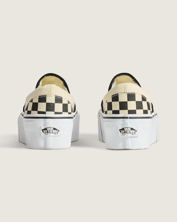 Classic Slip-On Stackform Checkerboard Shoe