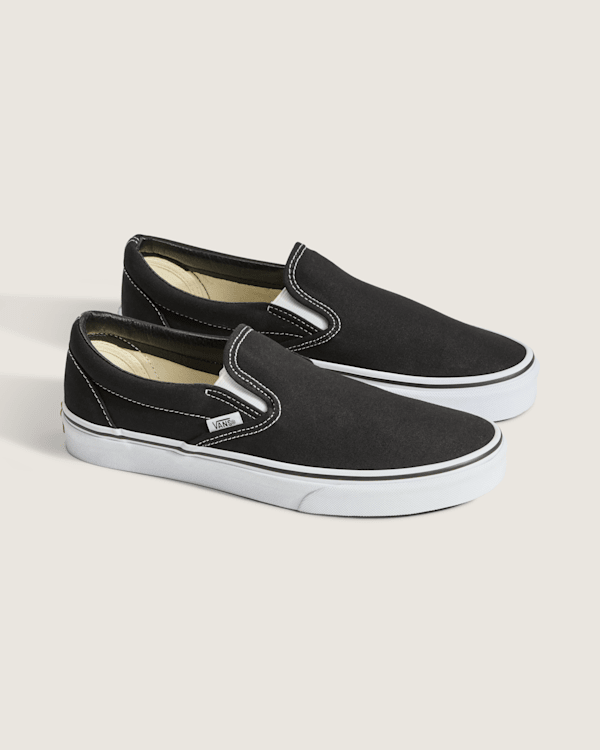 Vans classic slip on-black sneakers VANS Classic Slip On Black Skate Shoes / Uni-Sex Sneakers  main image 4