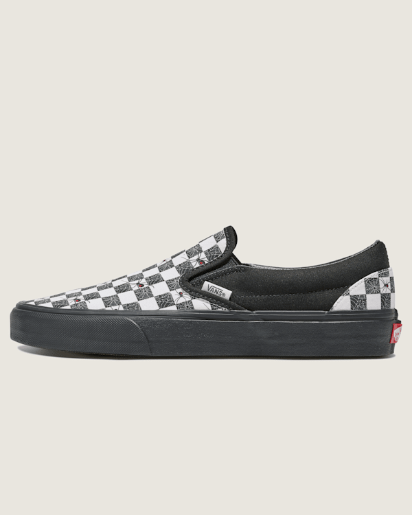 Customs Classic Slip-On Halloween Checkerboard Shoe