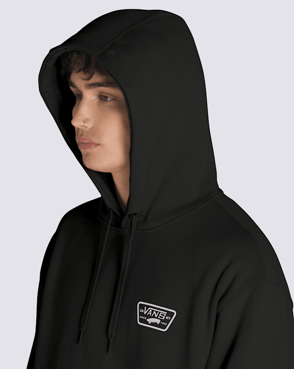 Full Patch Pullover Hoodie in Black | Vans