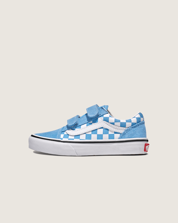 checkered velcro vans