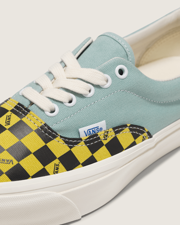 Checkered Vans Vans Era Yellow Blue Vans Era Checkerboard Sneakers