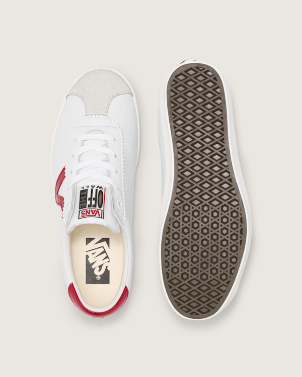Premium Sport Low 73 Shoe in White / Red | Vans