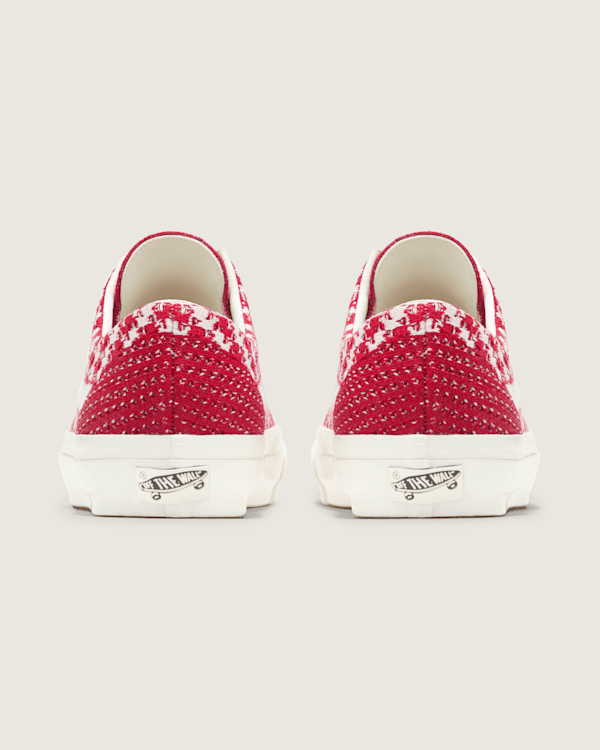 Premium Old Skool Knit Shoe in Chili Pepper Red / White | Vans