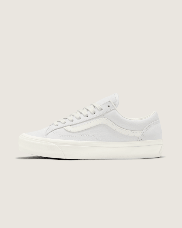 VANS★OLD SKOOL REISSUE 36 LX★兼用★LEATHER WHITE/WHITE VANS Old Skool 36 LX OFF WHITE _ FASCINATE Osaka Japan