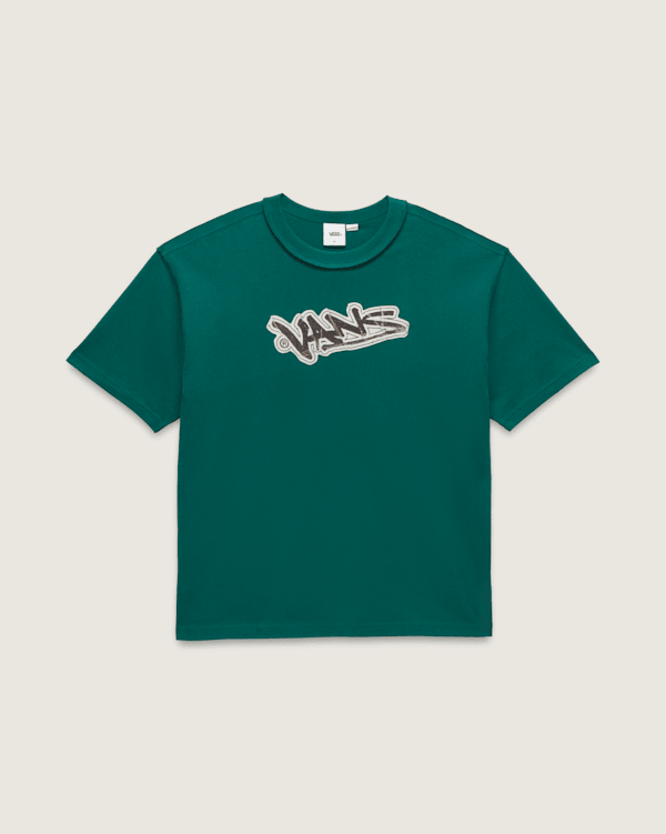 Premium Short Sleeve T-Shirt in Rain Forest Green | Vans