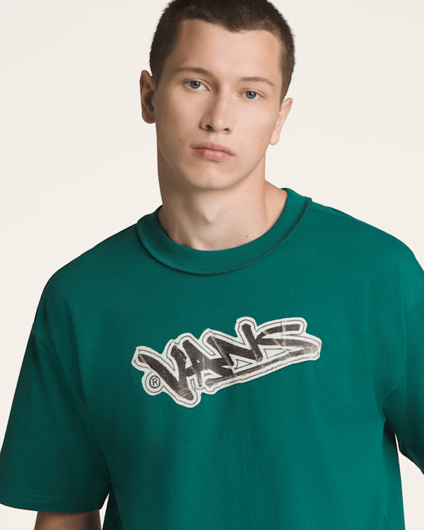 Premium Short Sleeve T-Shirt in Rain Forest Green | Vans