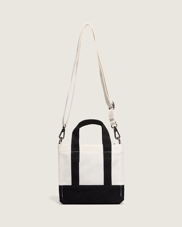 Lil Pergs Tote Bag in Antique White / Black | Vans