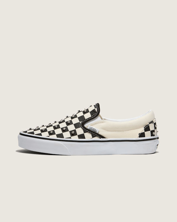 VANS★CLASSIC SLIP ON★BLACK&WHITE★チェック★兼用★22~30cm NEW* Unisex VANS CHECKERBOARD SLIP-ON BLACK / OFF WHITE