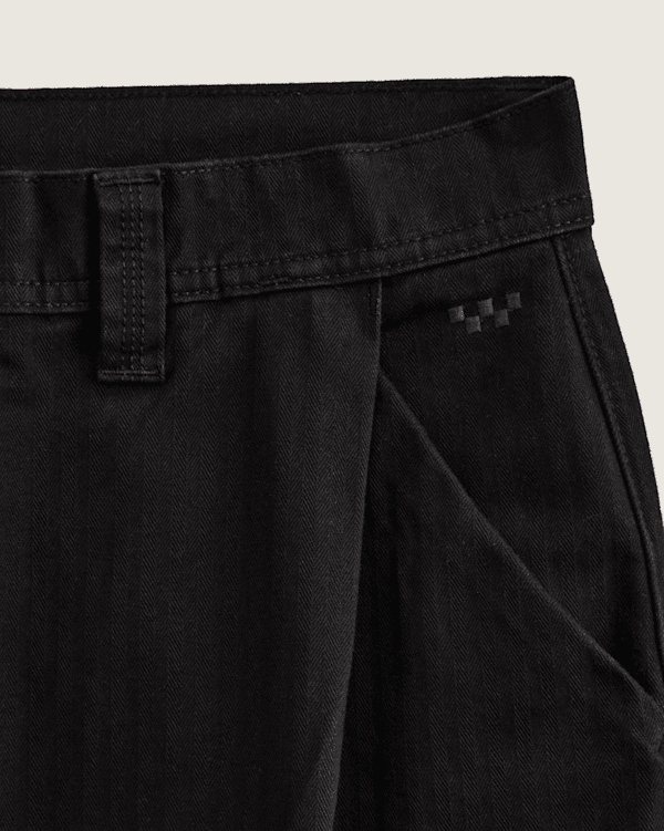 Skate Loose Pleated Pants in Black | Vans