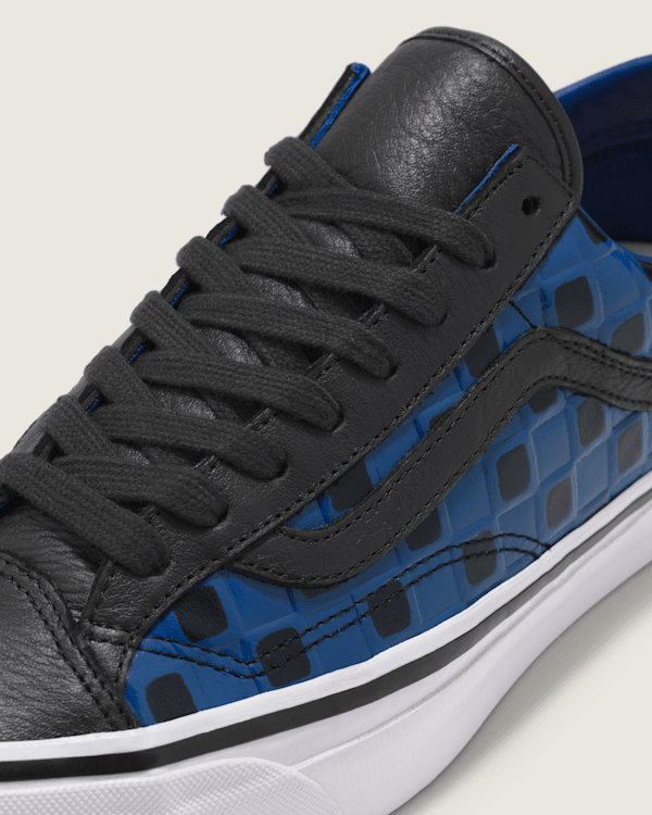 OTW Leather Checkerboard Old Skool 36 Vibram in True Blue | Vans