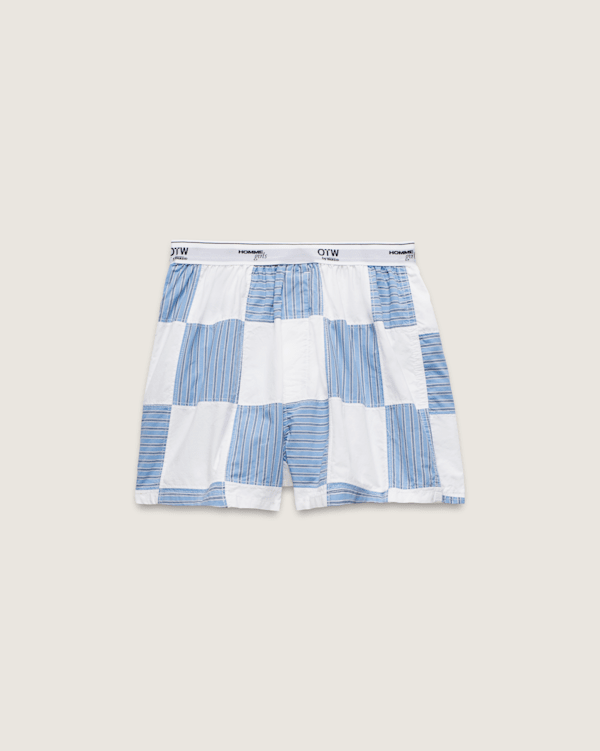 新品　WOMEN【HOMMEGIRLS】BOXER SHORTS Boxer Shorts in Chambray Blue – HOMMEGIRLS