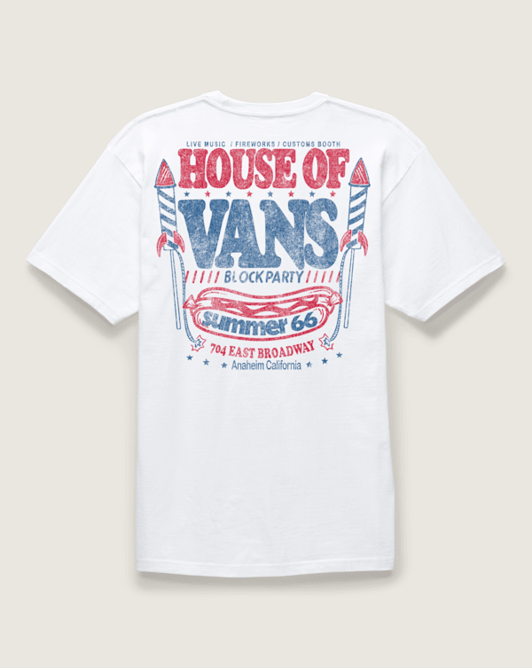 Block Party T-Shirt in White | Vans