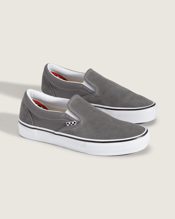国内配送 VANS SLIP-ON GRAY/GUM Skate Slip-On Shoe in Dress Blues / Gum | Vans