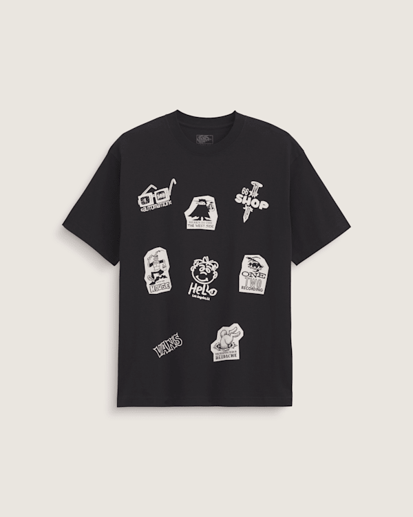 Tシャツ・カットソー VANS Men T-shirt Black VN000P4Y BLK Skate Metal T-Shirt in Black | Vans