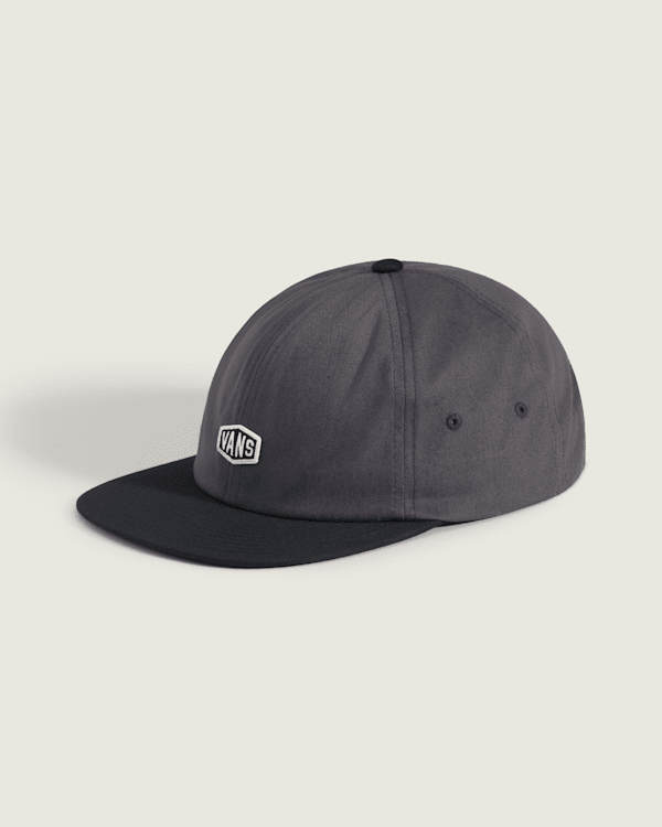 Hex Logo Snapback Hat in Dark Grey / Black | Vans